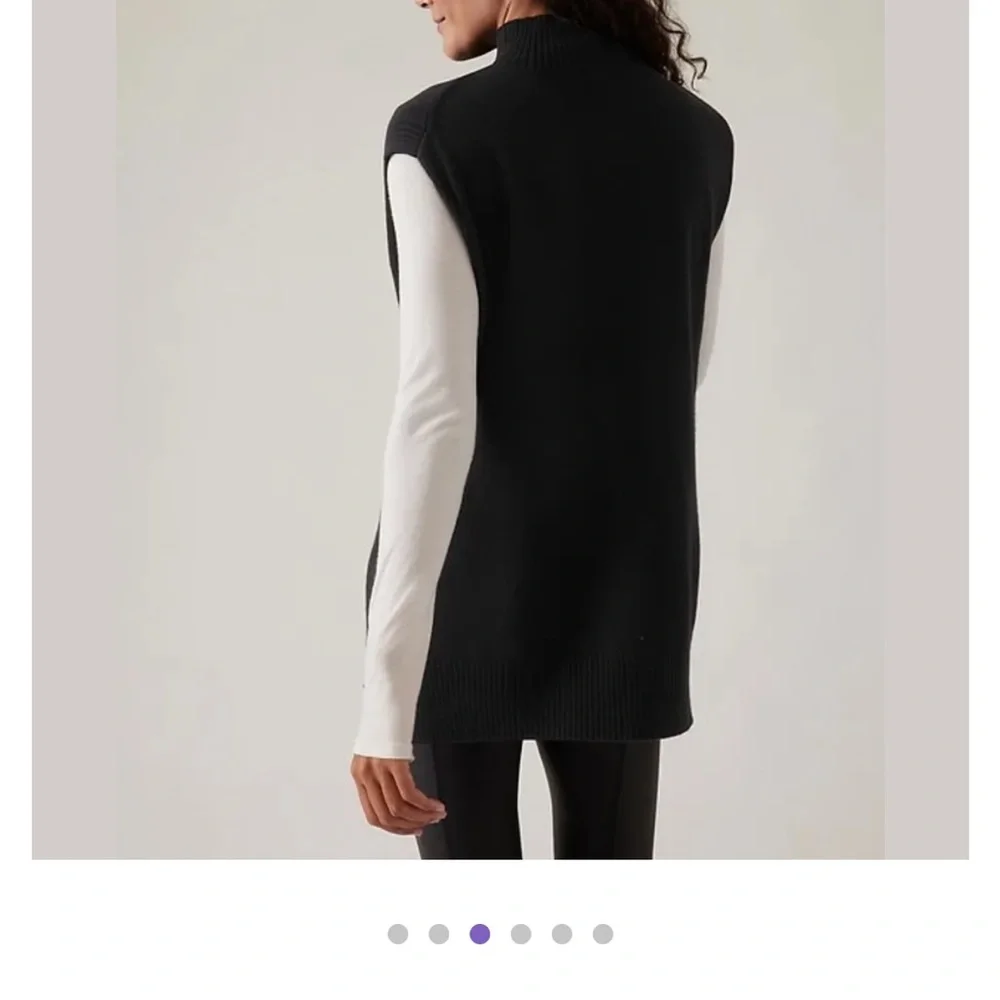 NWT Athleta Alpine Tabard Sweater  XL cashmere cotton - Picture 2 of 9